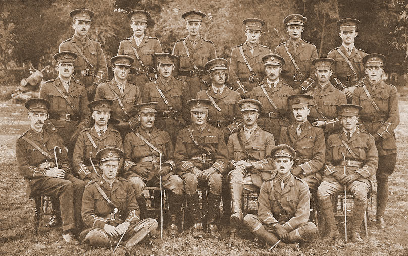 Sherwood Forestersofficers in 1915